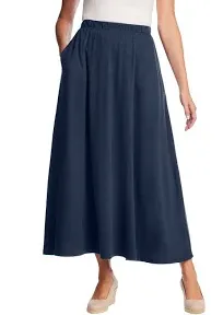 Woman Within Women's Plus Size 7-Day Maxi Skirt