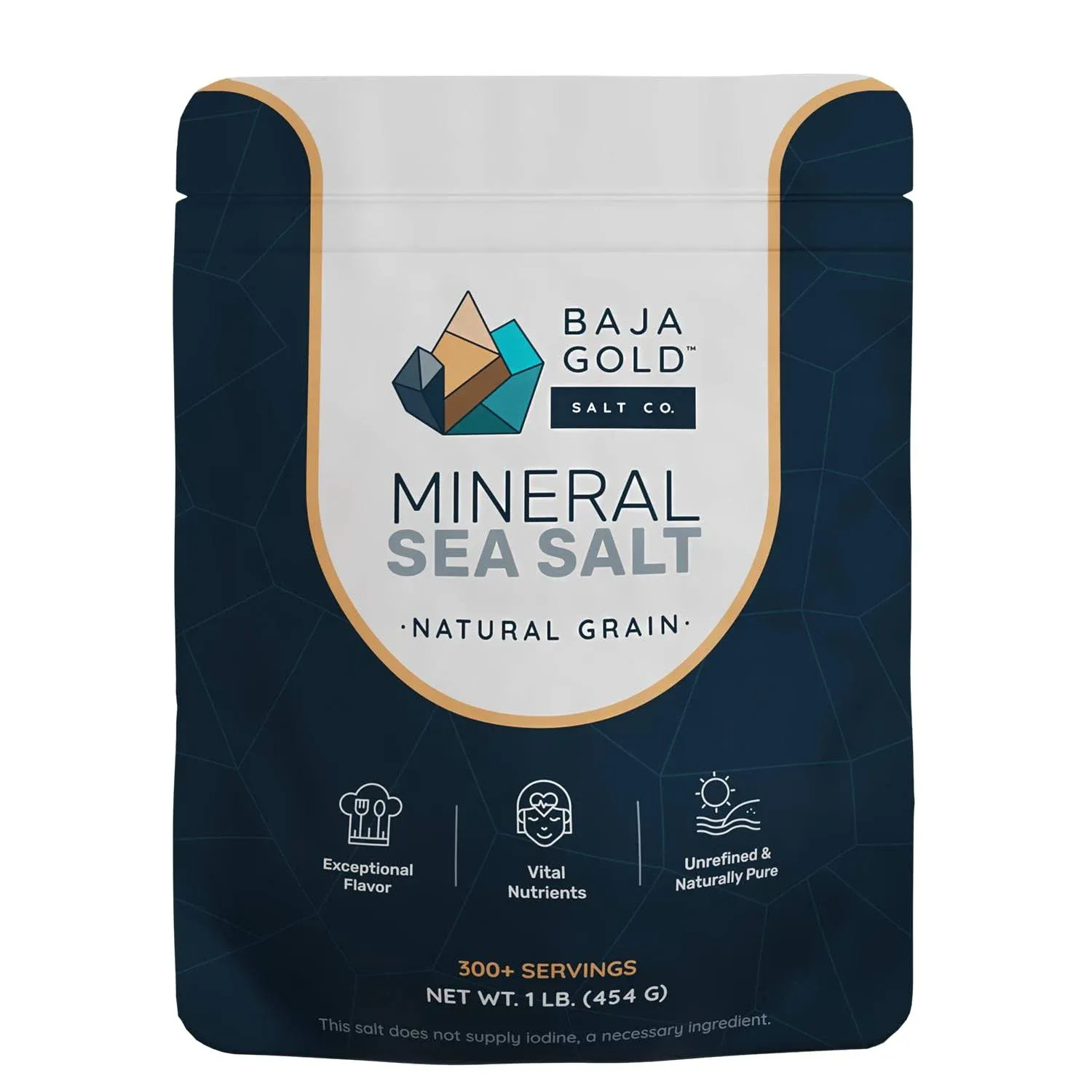 Baja Gold Mineral Sea Salt Fine Grind / 1 lb.