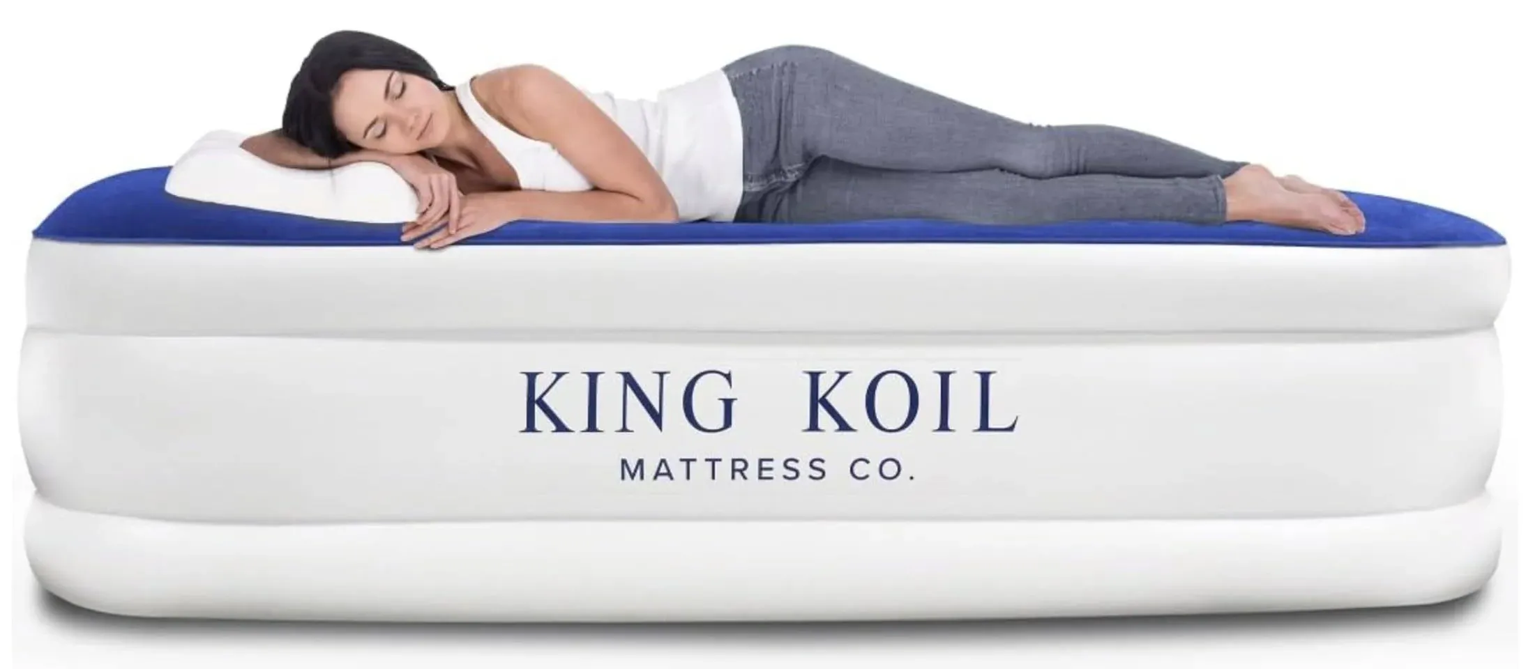 King Koil Luxury Air Mattress with Built-in High Speed Pump