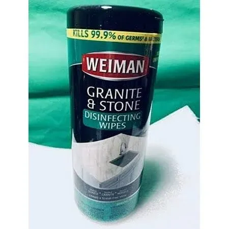 Weiman Granite Wipes Canister 30 Count