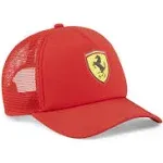 Men's Ferrari Race Logo Shield Snapback Trucker Cap 