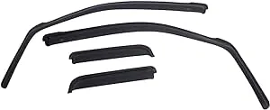 EGR In-Channel Window Visors Front & Rear Set Matte Black Finish - 571895