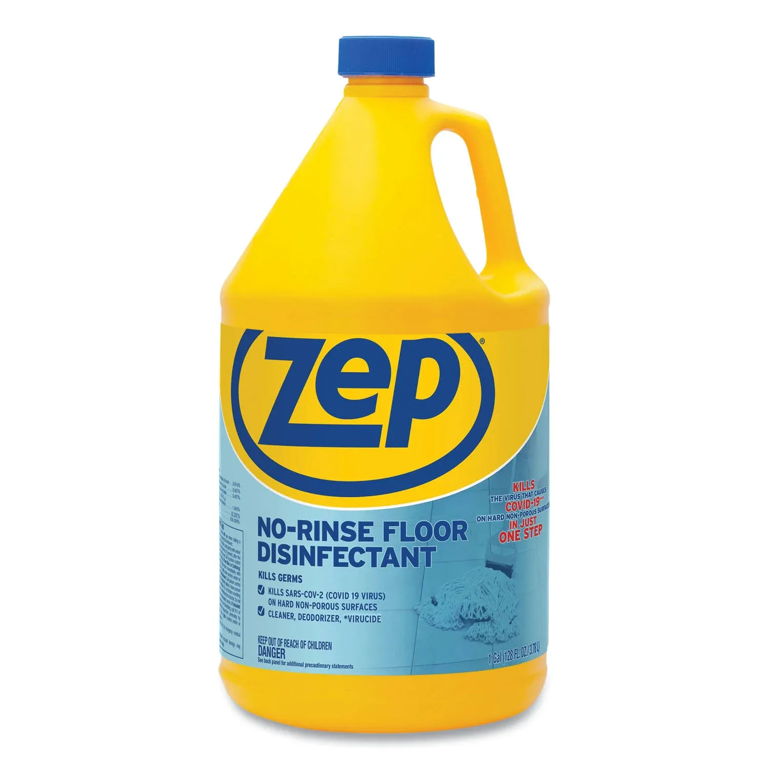 Zep Commercial No-Rinse Floor Disinfectant, Pleasant Scent, 1 gal, 4-carton