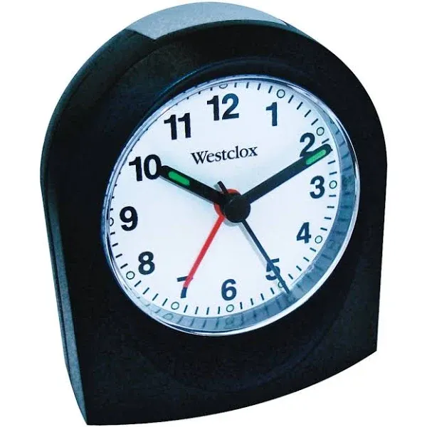 NEW WESTCLOX 47312B BLACK BASE QUARTZ ALARM CLOCK SALE 3155744