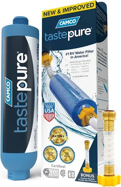 Camco TastePure Water Filter, RV/Marine 40043