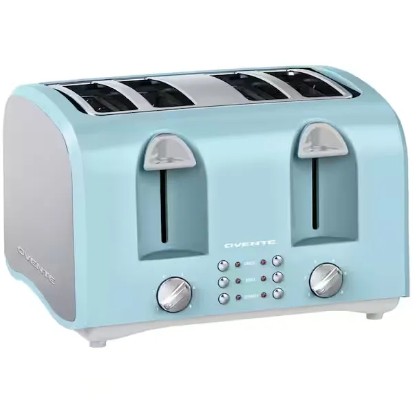 Ovente Electric 4-Slice Toaster Machine TS4410LBL