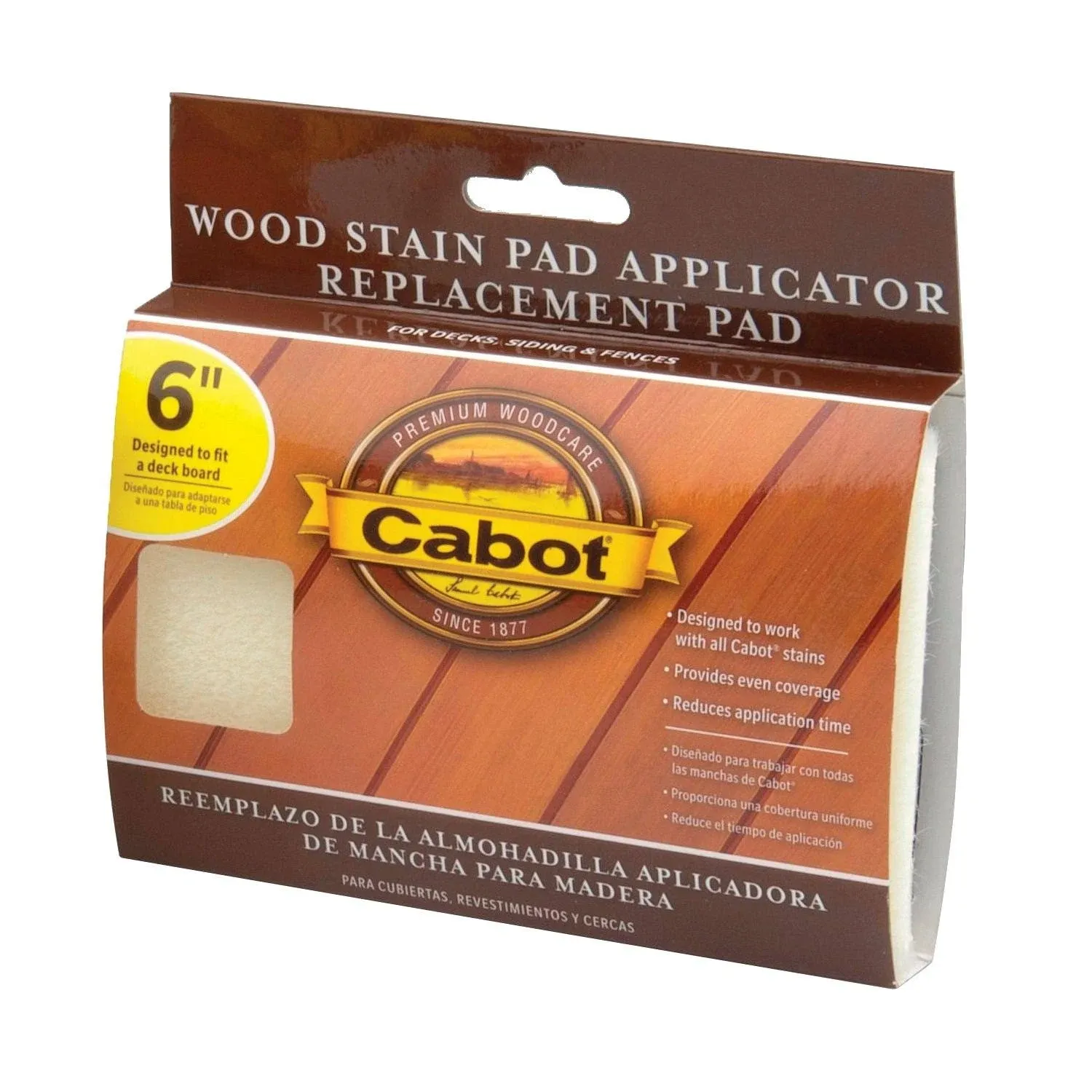 Cabot 140.0000063.000 Wood Stain Pad Applicator Replacement - 1 Each