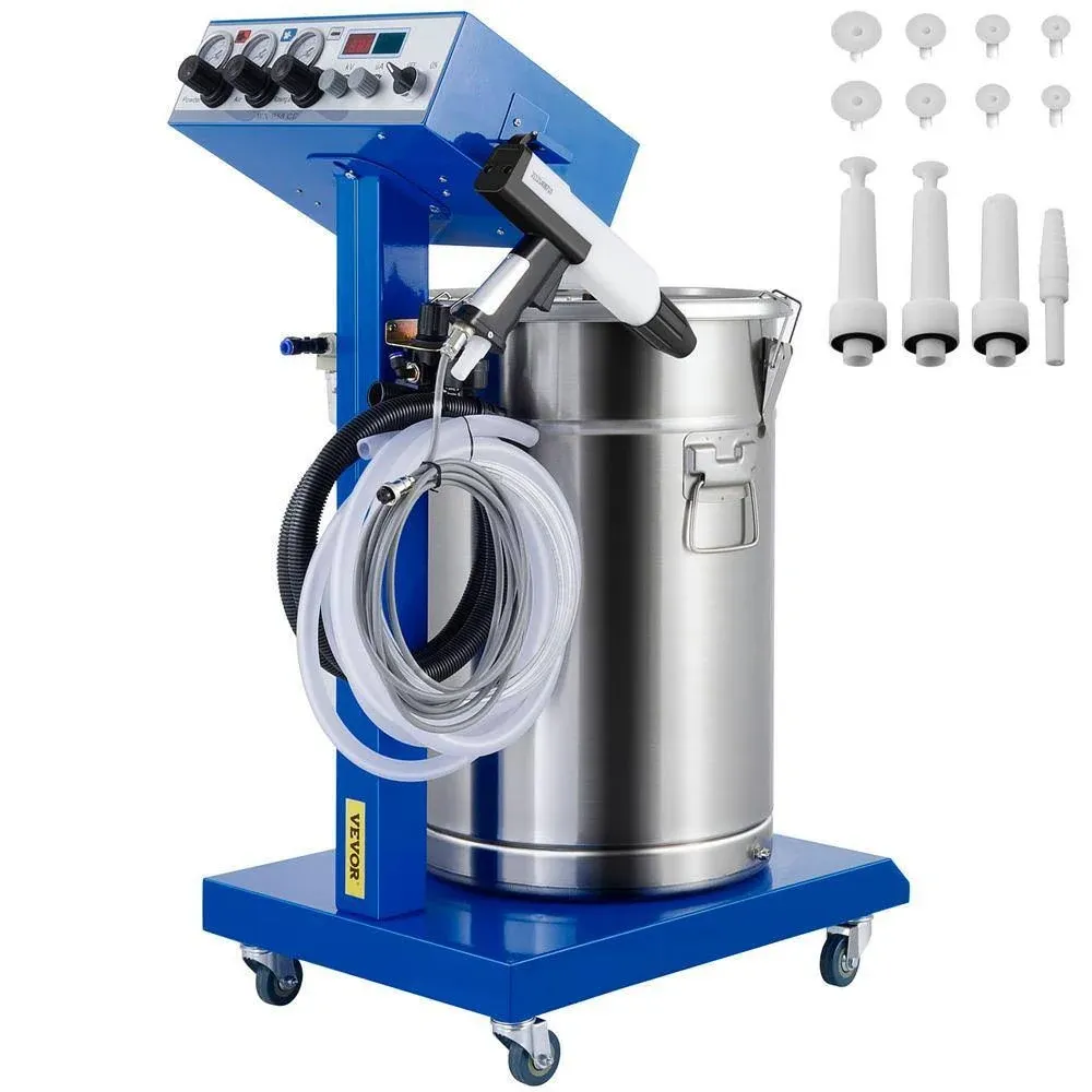 50W 45L Electrostatic Powder Coating Machine with Spraying Gun Paint 450g VEVOR