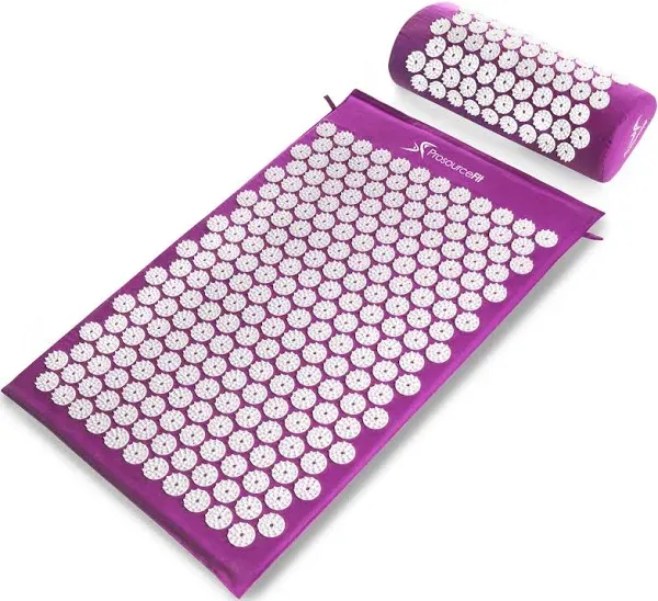 ProSource Acupressure Mat & Pillow Set, Purple