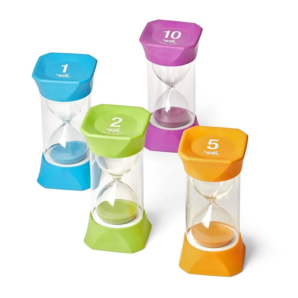 hand2mind Jumbo Sand Timers, 4/Bundle (93070)