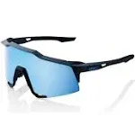 100% Speedcraft Sunglasses Matte Black; HiPER Blue Multilayer Mirror