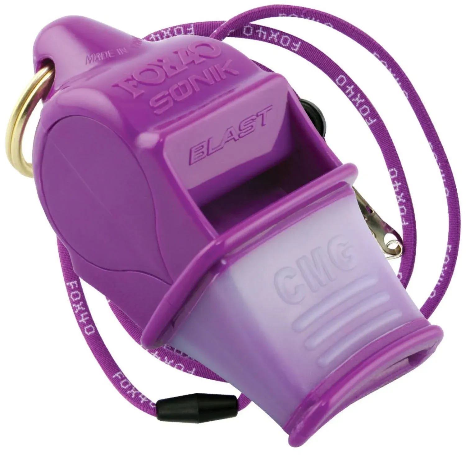 Fox 40 Sonik Blast CMG Safety Whistle, Purple