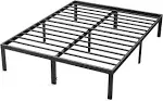 DUMOS Bed Frame Size Metal Platform Bed Frame Mattress Foundation with Steel Slat Support