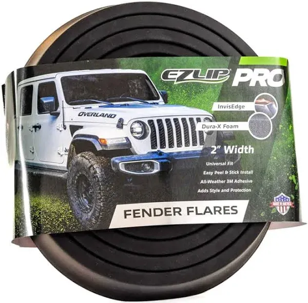 EZ Flares XL The Original Universal Flexible Foam Rubber 2-Inch Fender Flares