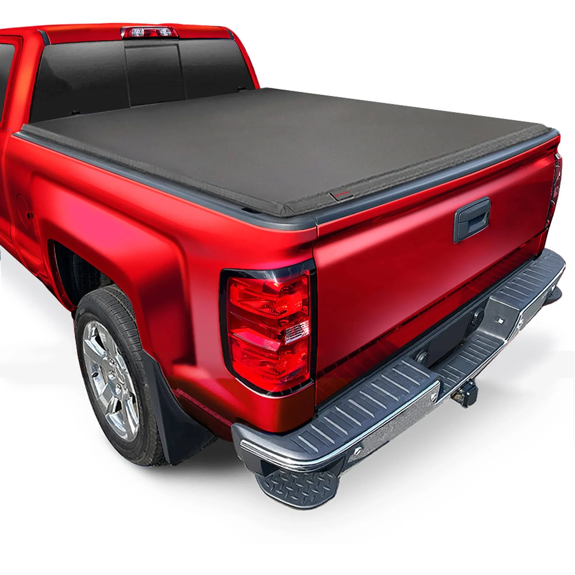 Soft Quad-fold Tonneau Cover for 07-13 Silverado/Sier<wbr/>ra 1500 5&#039;9&#034; Bed