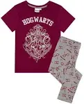 (Long Leg, 13-14 Years) Harry Potter Pyjamas For Girls Hogwarts Crest Glitter