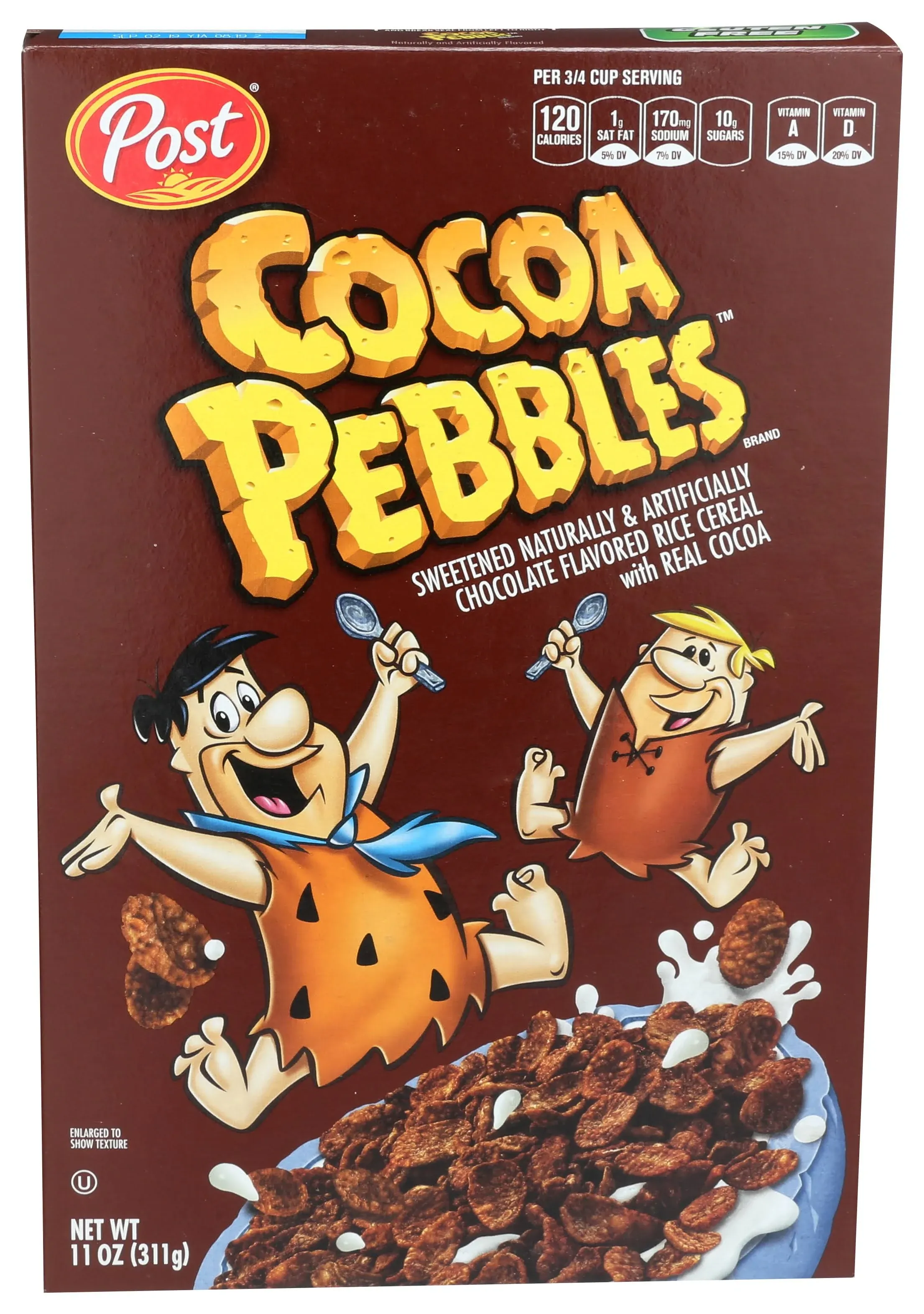 Post Pebbles Cereal, Cocoa - 11 oz box