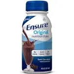 Abbott Ensure Nutritional Shake, Dark Chocolate - 6 pack, 8 fl oz bottles