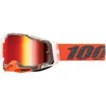 100% Racecraft 2 Goggles - Schrute / Mirror Red Lens