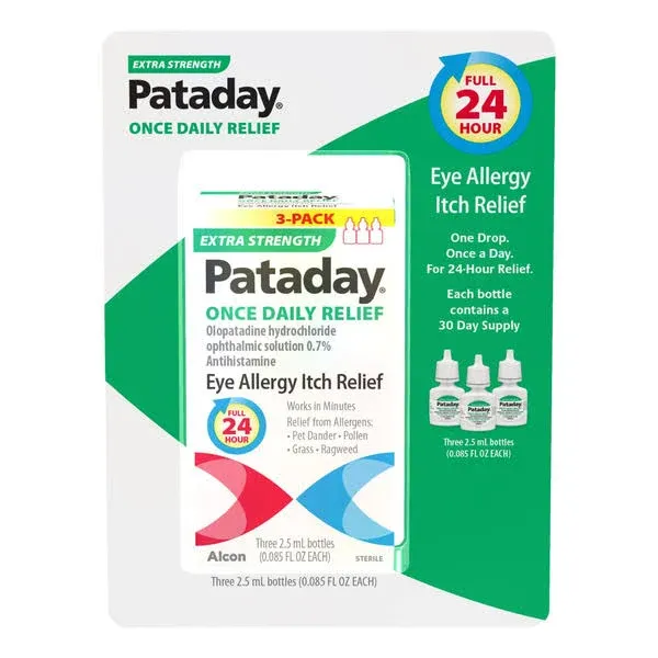 Pataday Extra Strength Once Daily Antihistamine Eye Drops, 7.5 ml