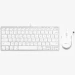 Macally Compact Aluminum USB Keyboard and Quiet Click Mouse