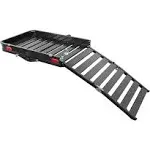 Curt 18112 50" x 30-1/2" Aluminum Hitch Cargo Carrier with Ramp