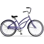 Hyper Bicycle Women's 26 in. Beach Cruiser, Purple