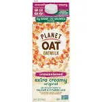 Planet Oat Oatmilk, Original, Unsweetened, Extra Creamy - 52 fl oz