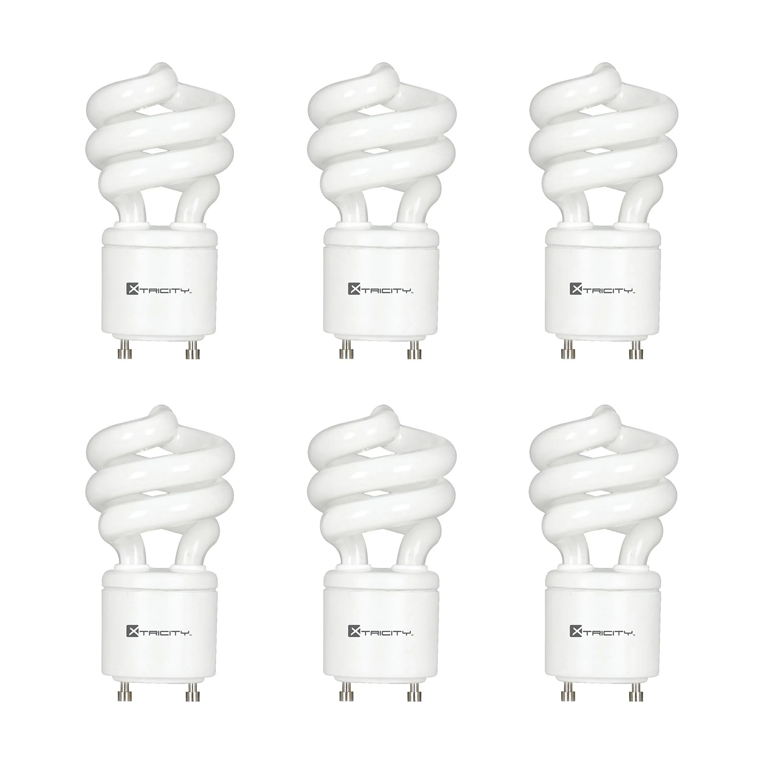 Xtricity Compact Fluorescent Light Bulb T2 Spiral CFL GU24 Base