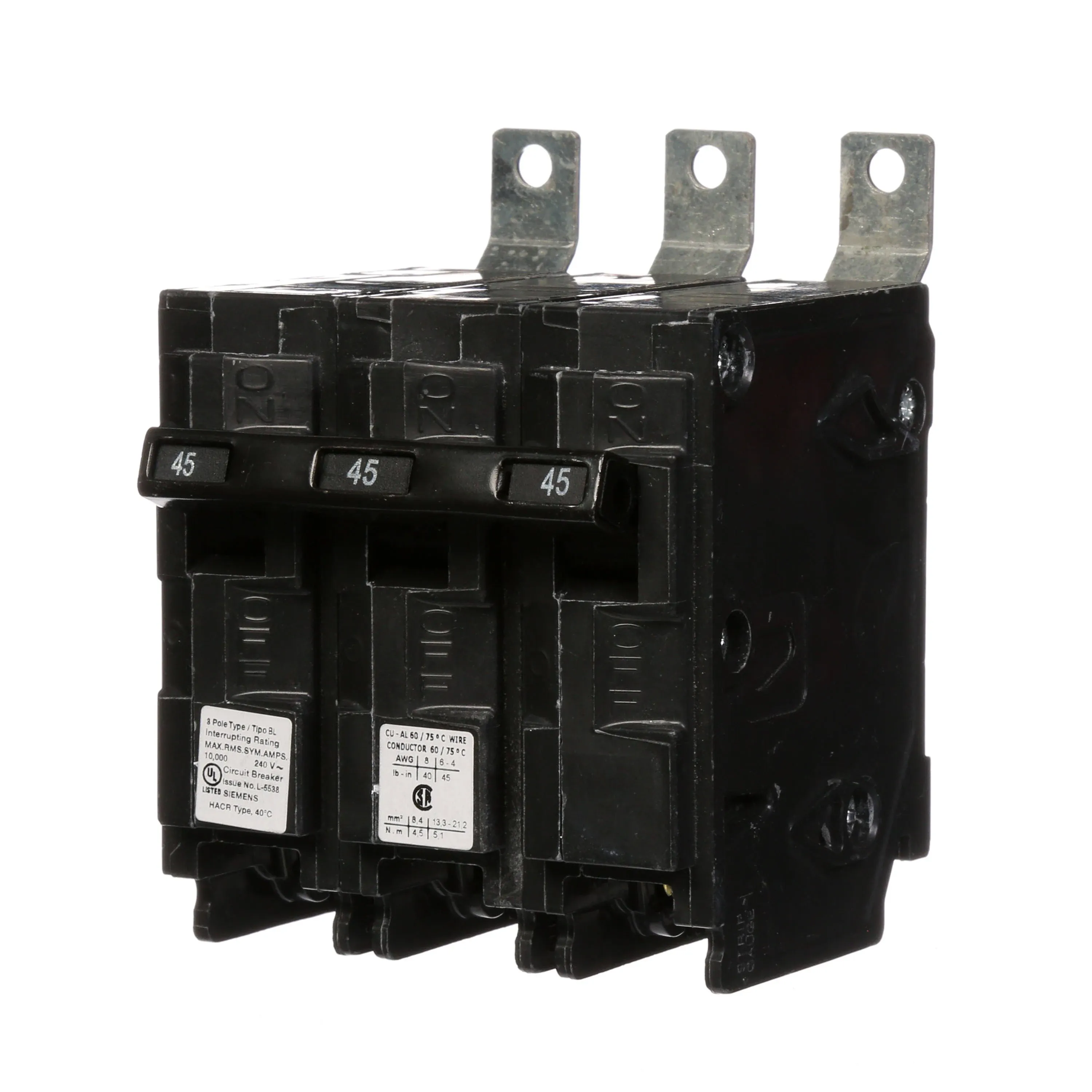 Siemens B345 45-Amp Three Pole 240-Volt 10KAIC Bolt in Breaker