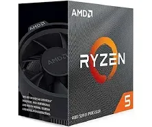 AMD - Ryzen 5 5500 3.6 GHz Six-Core AM4 Processor - Black