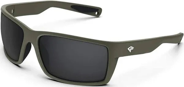 TOREGE Sports Polarized Sunglasses for Men Matte Black &amp; &amp; Lens 