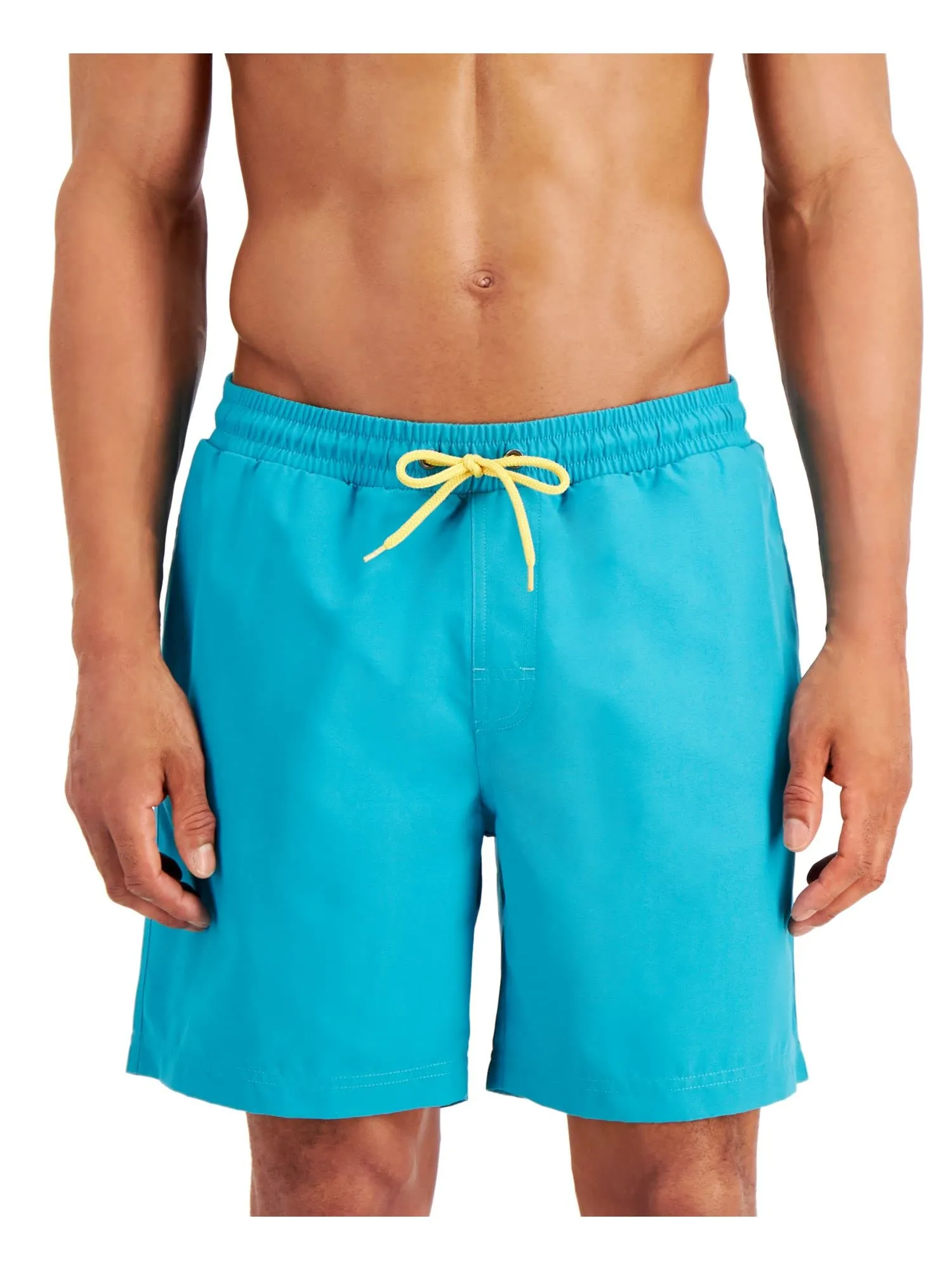 Club Room Men's Quick-Dry Performance Solid Swim Trunks