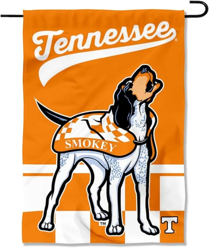 College Flags & Banners Co. Tennessee Volunteers Mascot Vols Smokey Double Sided Garden Yard Flag