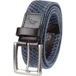 Tommy Bahama | Men&#039;s Casual Textured Canvas Web Belt - Navy Blue | Realry