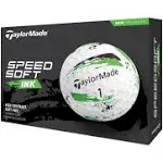 TaylorMade SpeedSoft Golf Balls Green Ink