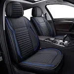 LINGVIDO Leather Car Seat Covers,Breathable and Waterproof Faux Leather Automotive Seat Covers for Cars SUV Truck Sedan,Universal Driver Seat Cover