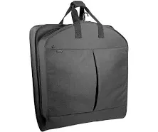 WallyBags 40" Deluxe Travel Garment Bag with Pockets - Black