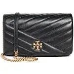 Tory Burch Hb Kira Chevron Chain Wallet New Cream