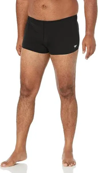 Speedo Men's Solid Endurance+ Square Leg Swimsuit