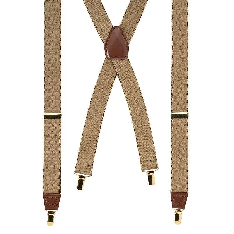 Wembley Solid Stretch Suspenders - Men