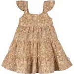 Gerber Toddler Girls' Sleeveless Gauze Dress - Groovy Floral - 5T