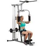 Body-Solid Powerline (PHG1000X) Home Gym - Versatile Plate-Load Workout Station with Press Arm, High/Low Pulley, Leg Developer