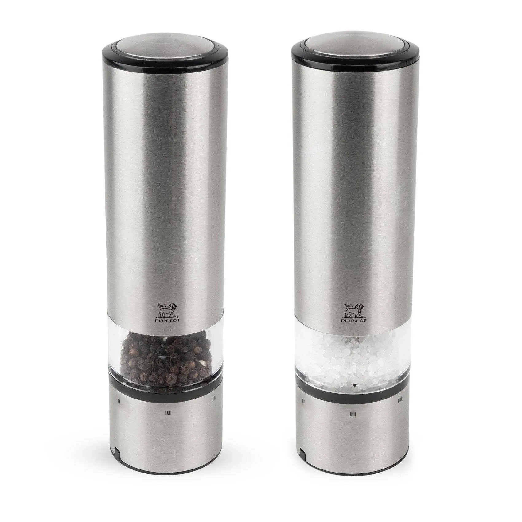 Peugeot Elis Sense Electric Salt & Pepper Mill Set, Stainless