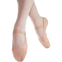 Danzcue Adult Canvas/Leather Ballet Shoes