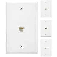 4 Pack Ethernet Wall Plate