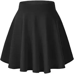 Women&#x27;s Basic Versatile Stretchy Flared Casual Mini Skater Skirt