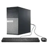 Dell Optiplex 9010 Desktop Tower PC, Intel Quad Core i5 (3.40GHz) Processor, 16gb Ram, 2TB Hard Drive, Windows 10 Professional, DVD, Hdmi, Bluetooth