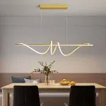 Modern Design Dimmable Desk Linear Pendant Light, With Remote Control Dimmable