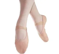 Danzcue Adult Canvas/Leather Ballet Shoes